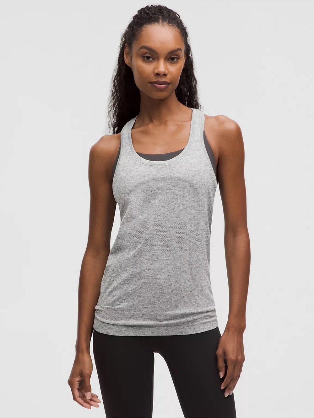 Lululemon Racerback Women’s Top In gray Yoga Outdoor Workout